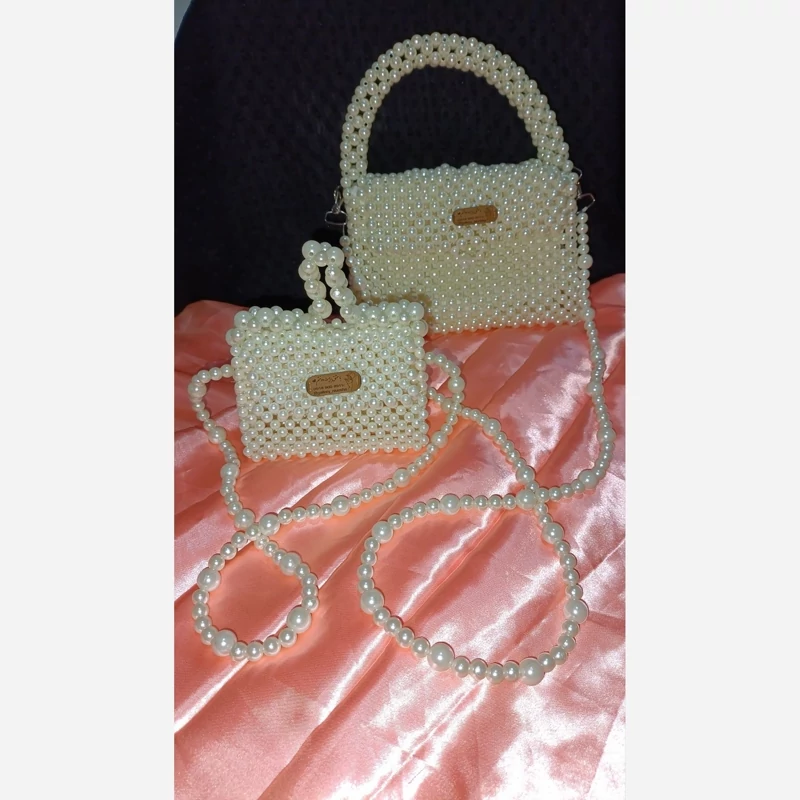 کیف مرواریدی  ست مادر ودختری