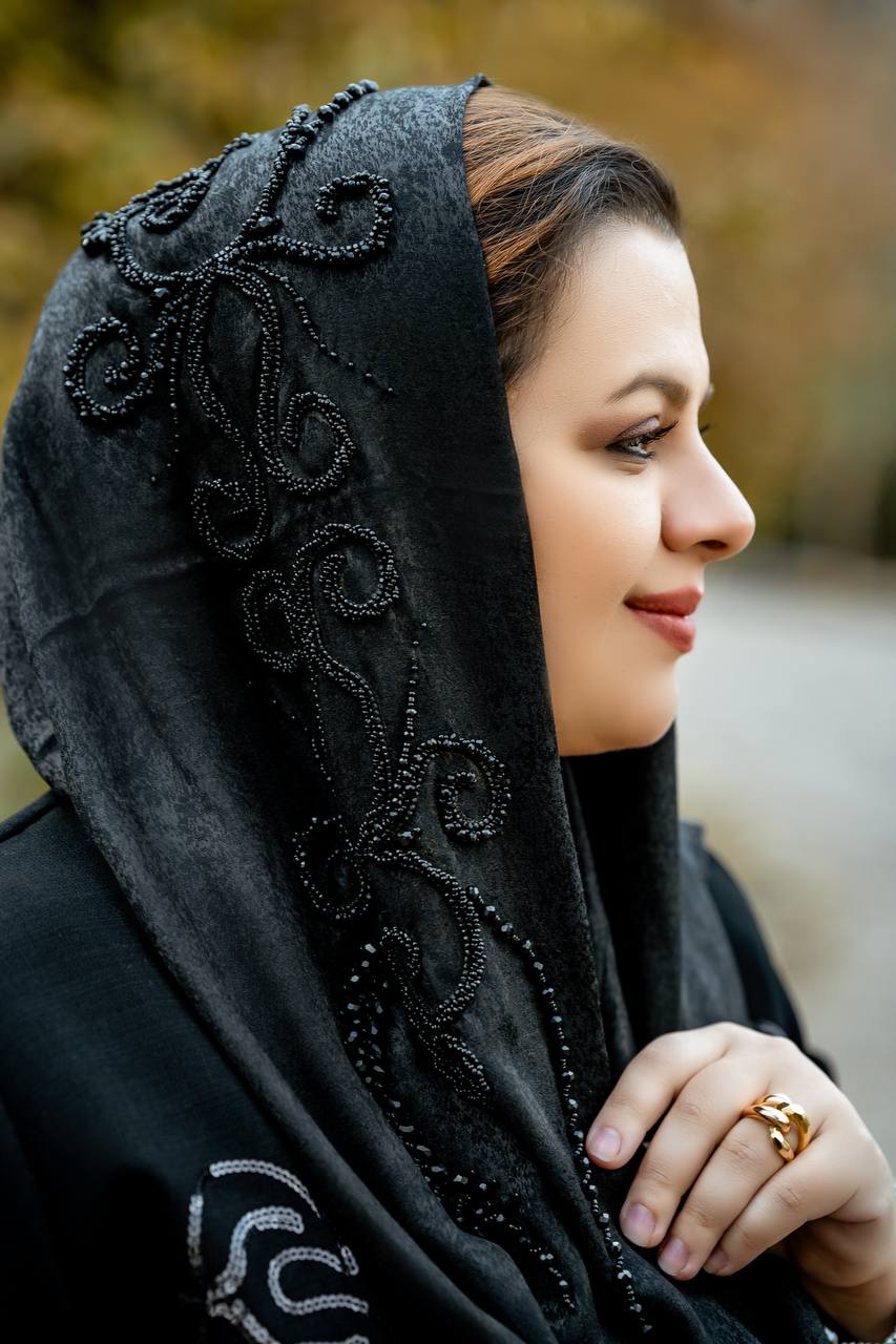 شال جواهر دوزی زنانه بسیار شیک